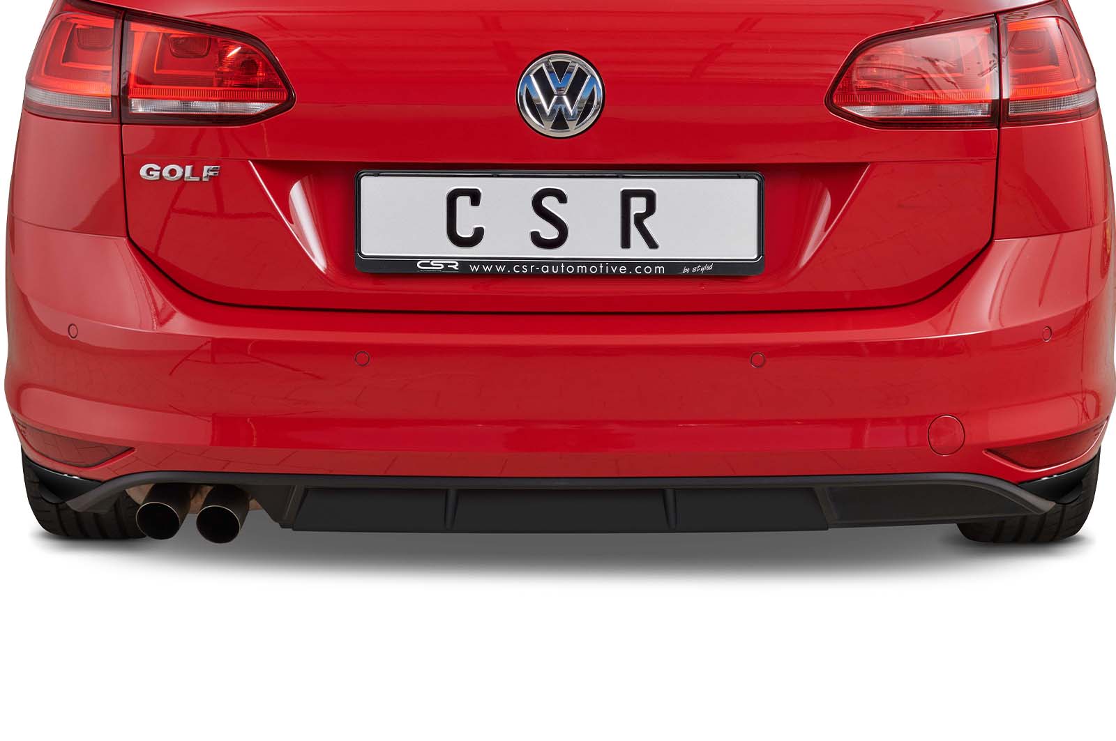 CSR Diffusor | Heckansatz mit ABE für VW Golf 7 Variant (vor Facelift) HA239-S Strukturiert schwarz matt (keine Lackierung erforderlich)