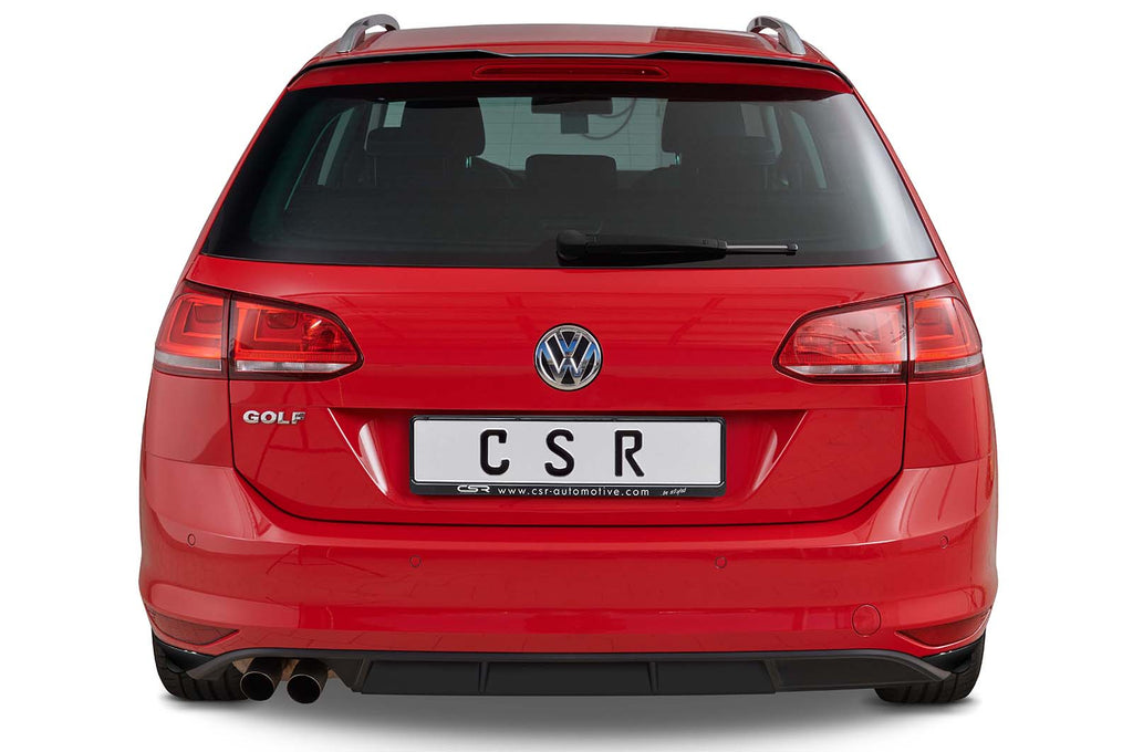 CSR Diffusor | Heckansatz mit ABE für VW Golf 7 Variant (vor Facelift) HA239-C Carbon Look Hochglanz (keine Lackierung erforderlich)