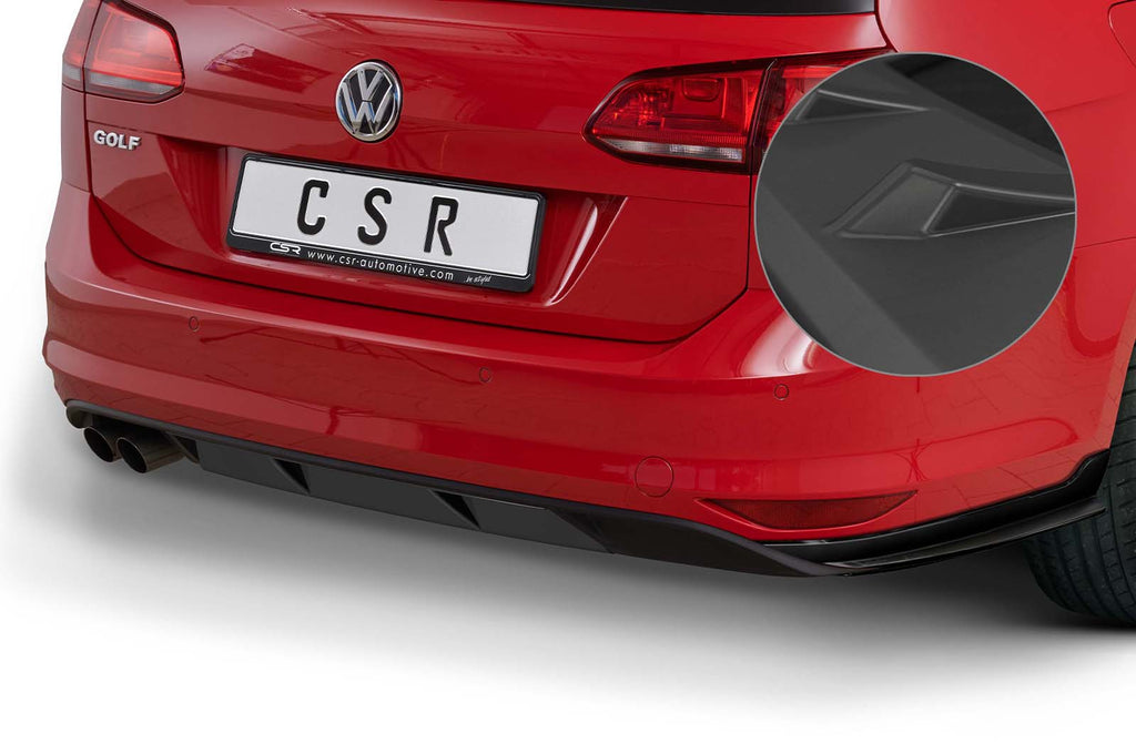 CSR Diffusor | Heckansatz mit ABE für VW Golf 7 Variant (vor Facelift) HA239-L Unlackiert roh (Lackierung erforderlich)