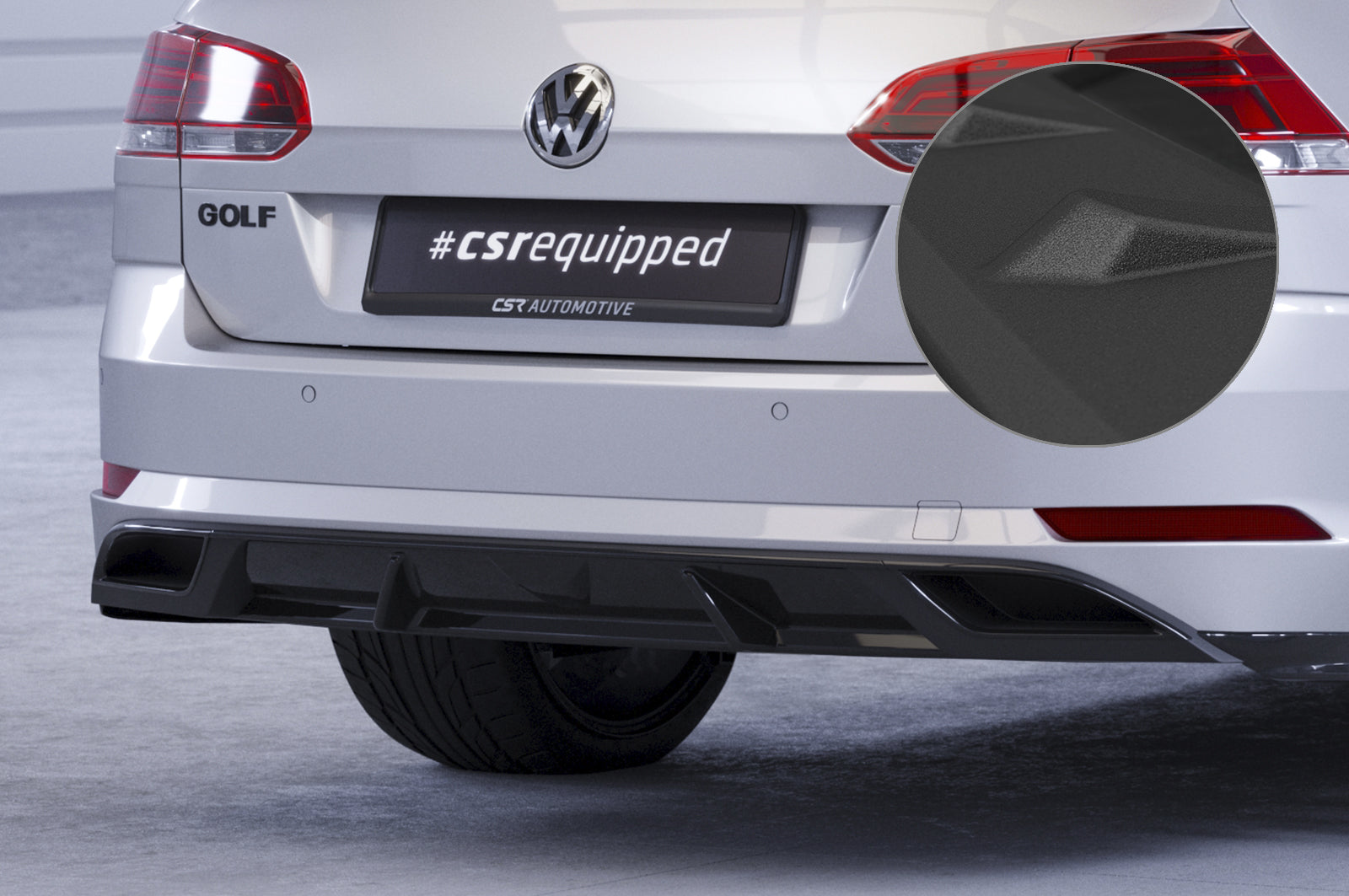 CSR Diffusor | Heckansatz mit ABE für VW Golf 7 Variant (Facelift) HA241