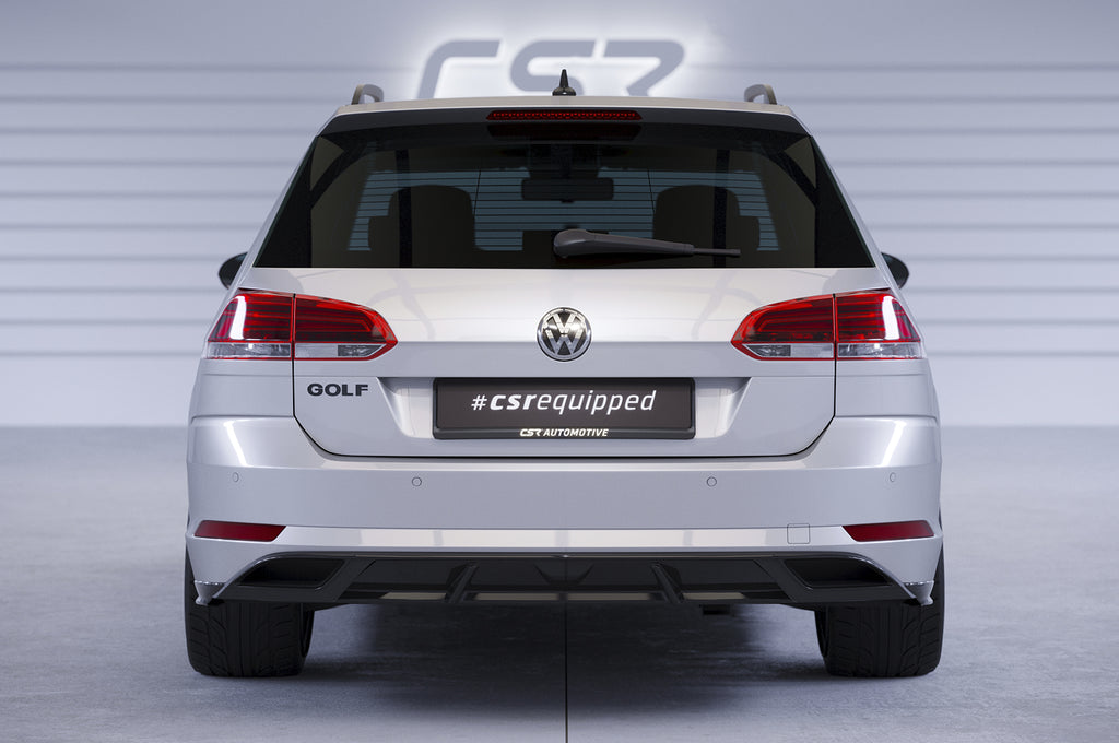 CSR Diffusor | Heckansatz mit ABE für VW Golf 7 Variant (Facelift) HA241-S Strukturiert schwarz matt (keine Lackierung erforderlich)
