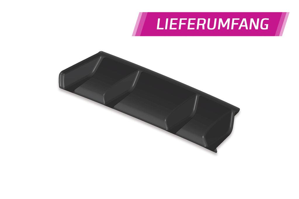 CSR Diffusor | Heckansatz mit ABE für VW Golf 7 Variant R-Line HA242-S Strukturiert schwarz matt (keine Lackierung erforderlich)