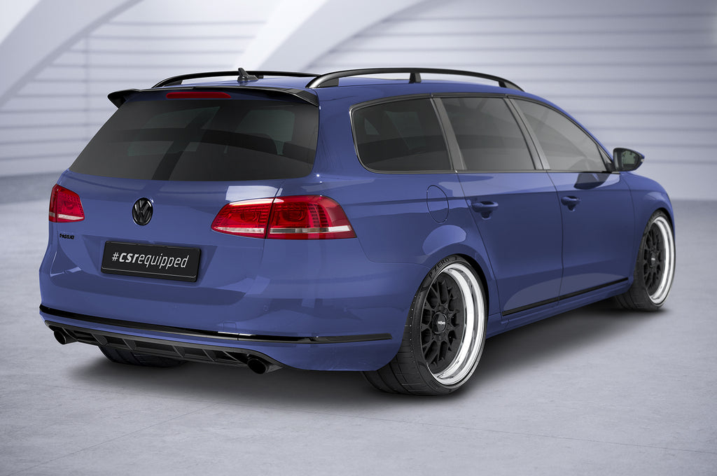 CSR Diffusor | Heckansatz mit ABE für VW Passat B7 Typ 3C Variant HA243-L Unlackiert roh (Lackierung erforderlich)