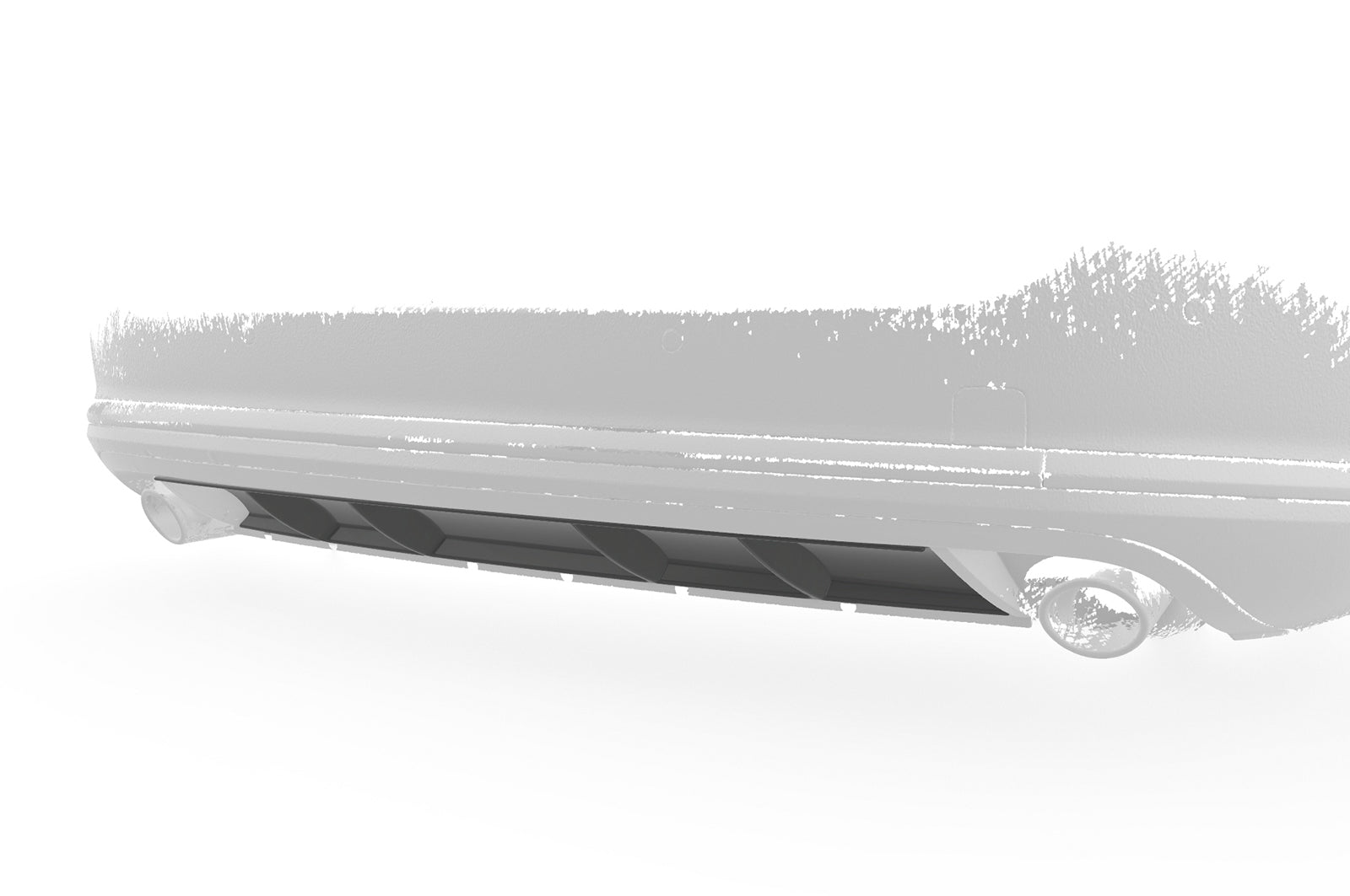 CSR Diffusor | Heckansatz mit ABE für VW Passat B7 Typ 3C Variant HA243-C Carbon Look Hochglanz (keine Lackierung erforderlich)