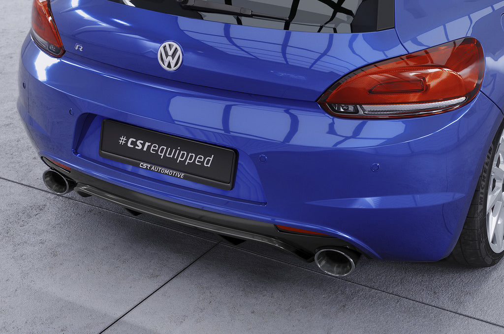 CSR Diffusor | Heckansatz mit ABE für VW Scirocco 3 R HA247-S Strukturiert schwarz matt (keine Lackierung erforderlich)