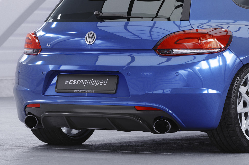 CSR Diffusor | Heckansatz mit ABE für VW Scirocco 3 R HA247-S Strukturiert schwarz matt (keine Lackierung erforderlich)
