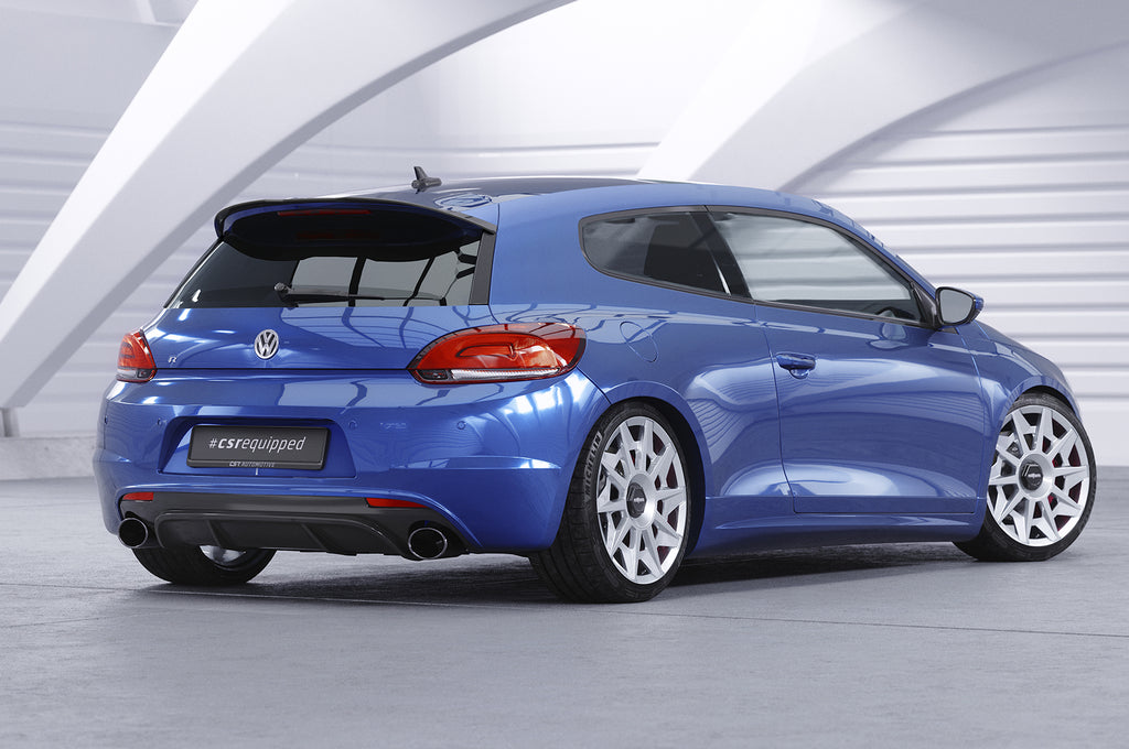 CSR Diffusor | Heckansatz mit ABE für VW Scirocco 3 R HA247-S Strukturiert schwarz matt (keine Lackierung erforderlich)