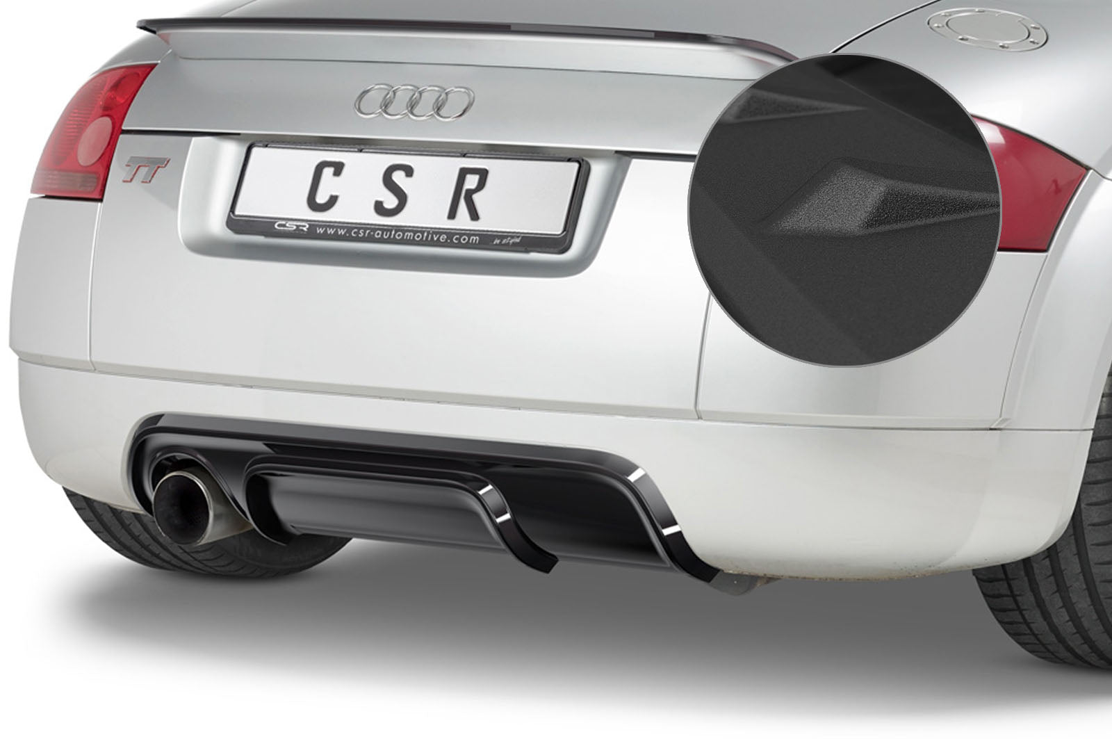 CSR Diffusor | Heckansatz mit ABE für Audi TT 8N HA248