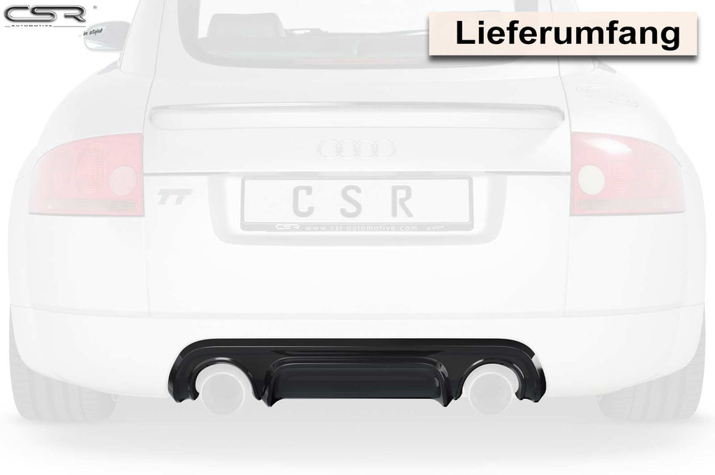 CSR Diffusor | Heckansatz mit ABE für Audi TT 8N HA249