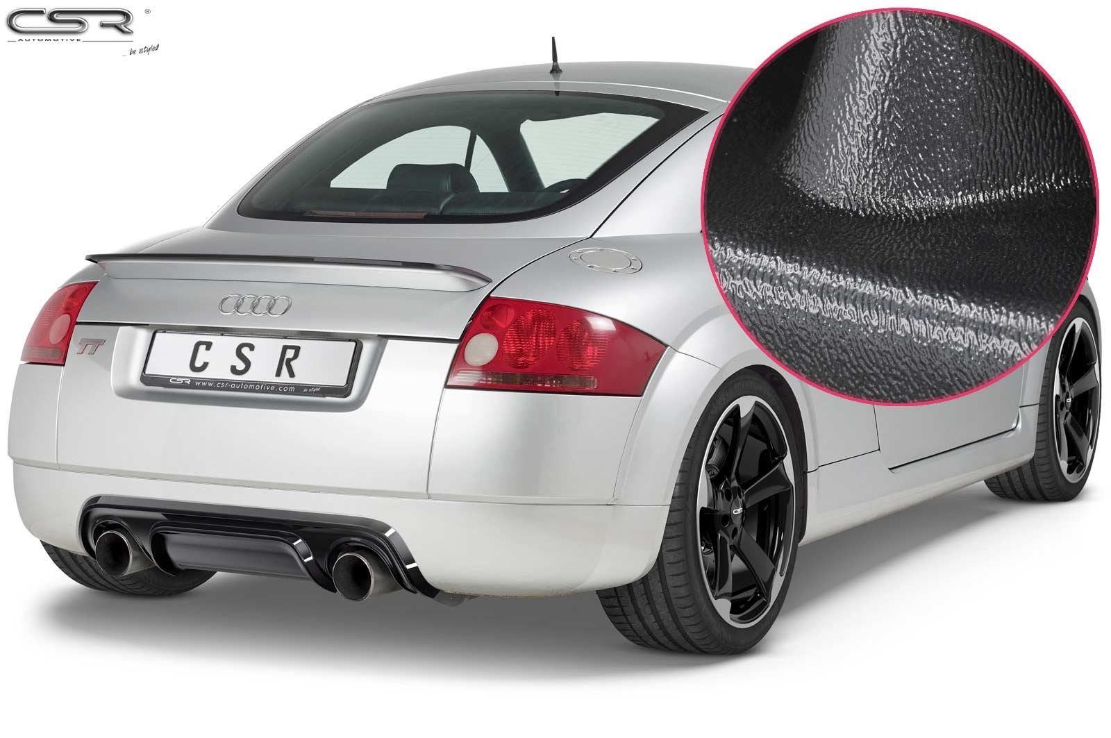 CSR Diffusor | Heckansatz mit ABE für Audi TT 8N HA249