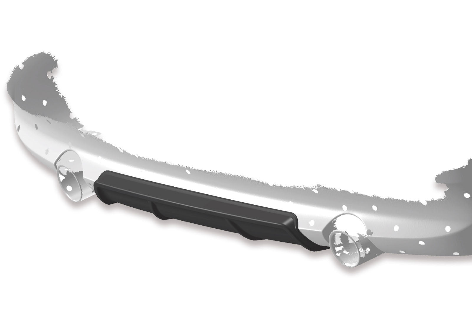 CSR Diffusor | Heckansatz mit ABE für BMW 3er E92 / E93 HA250-C Carbon Look Hochglanz (keine Lackierung erforderlich)