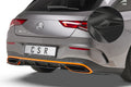 CSR Diffusor | Heckansatz mit ABE für Mercedes-Benz CLA X118 AMG-Line HA254-C Carbon Look Hochglanz (keine Lackierung erforderlich)