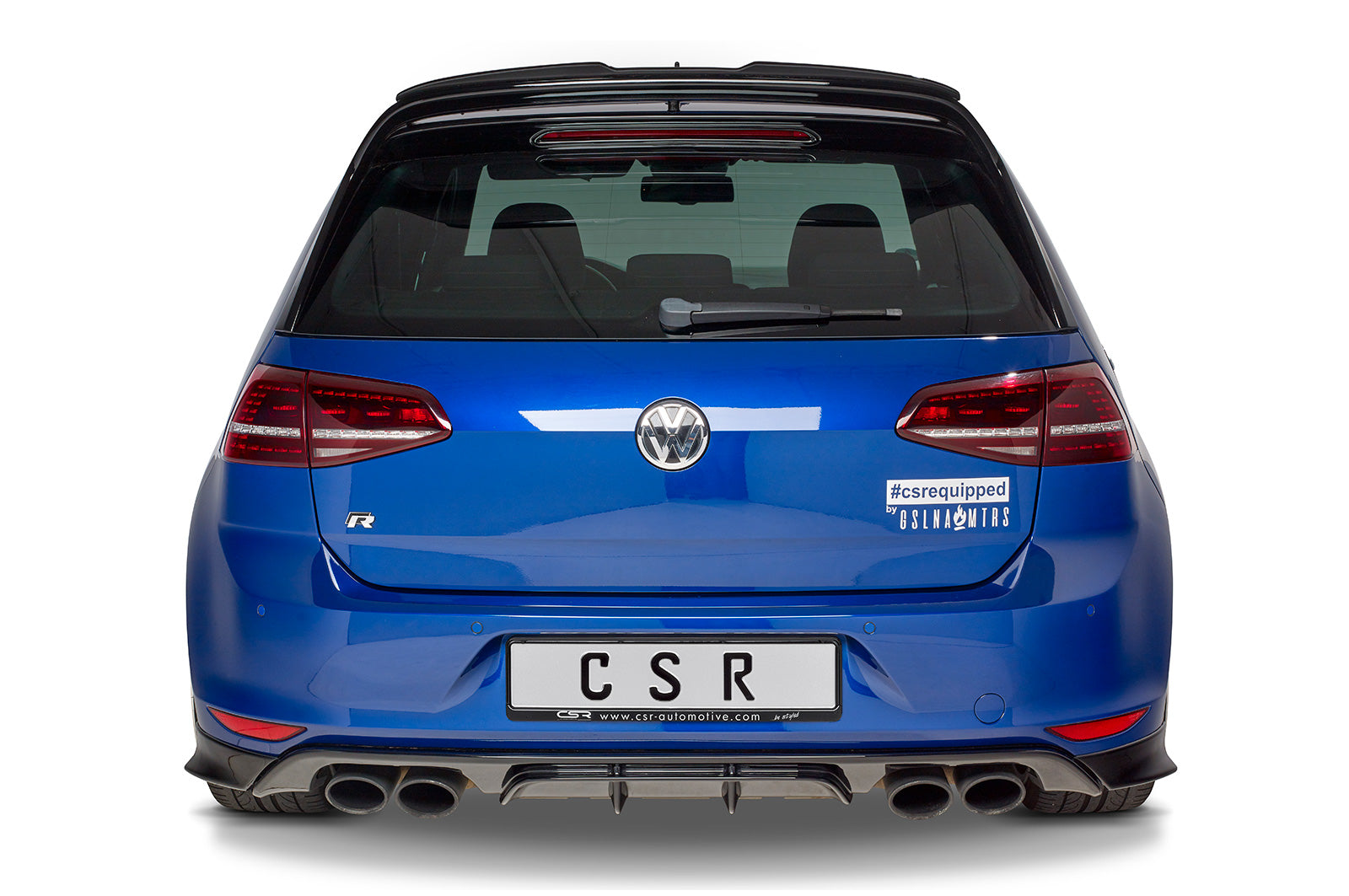 CSR Diffusor | Heckansatz mit ABE für VW Golf 7 R / R-Line HA255