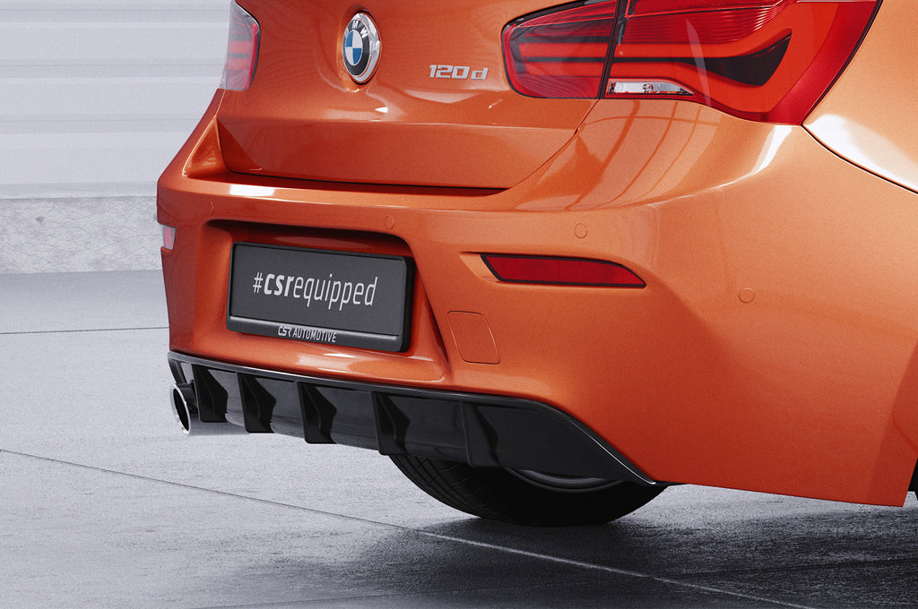CSR Diffusor | Heckansatz mit ABE für BMW 1er F20 / F21 LCI HA258-L Unlackiert roh (Lackierung erforderlich)
