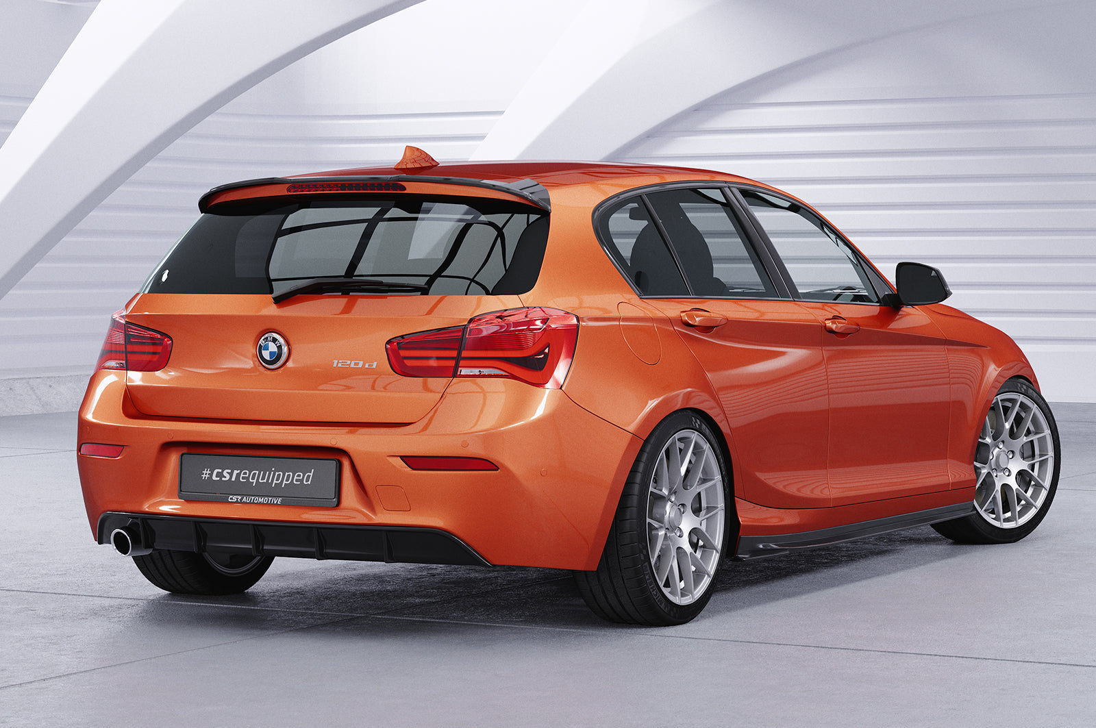 CSR Diffusor | Heckansatz mit ABE für BMW 1er F20 / F21 LCI HA258-S Strukturiert schwarz matt (keine Lackierung erforderlich)