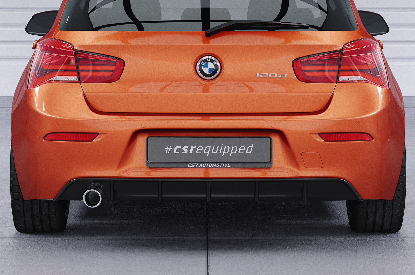 CSR Diffusor | Heckansatz mit ABE für BMW 1er F20 / F21 LCI HA258-L Unlackiert roh (Lackierung erforderlich)