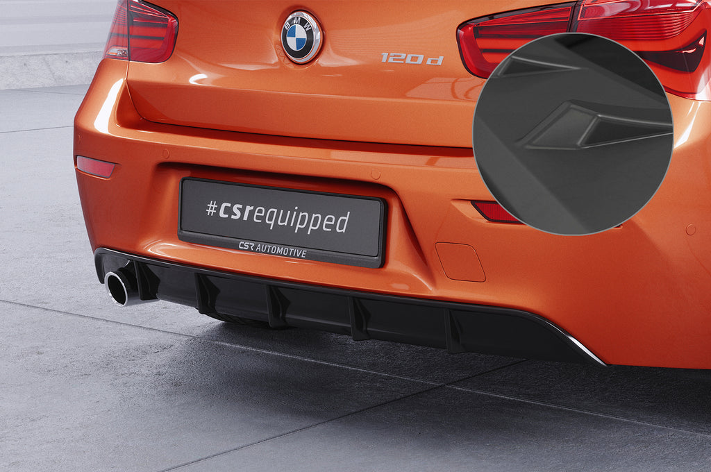 CSR Diffusor | Heckansatz mit ABE für BMW 1er F20 / F21 LCI HA258-L Unlackiert roh (Lackierung erforderlich)
