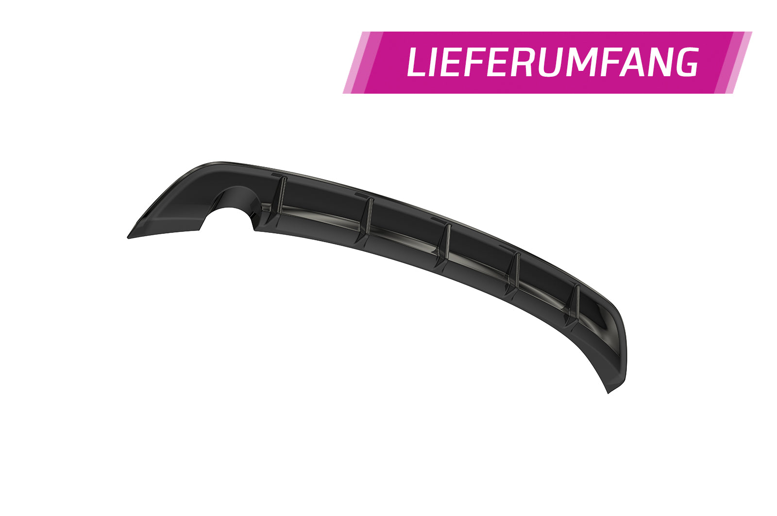 CSR Diffusor | Heckansatz mit ABE für BMW 1er F20 / F21 LCI HA258-L Unlackiert roh (Lackierung erforderlich)