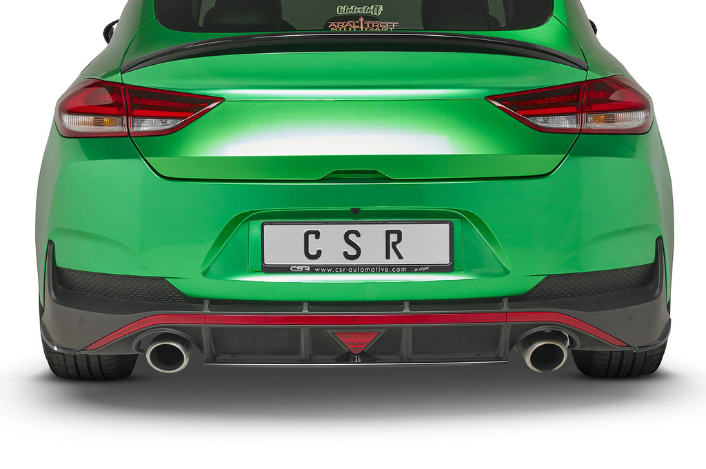 CSR Diffusor | Heckansatz mit ABE für Hyundai I30 N (PD) Fastback HA260-C Carbon Look Hochglanz (keine Lackierung erforderlich)