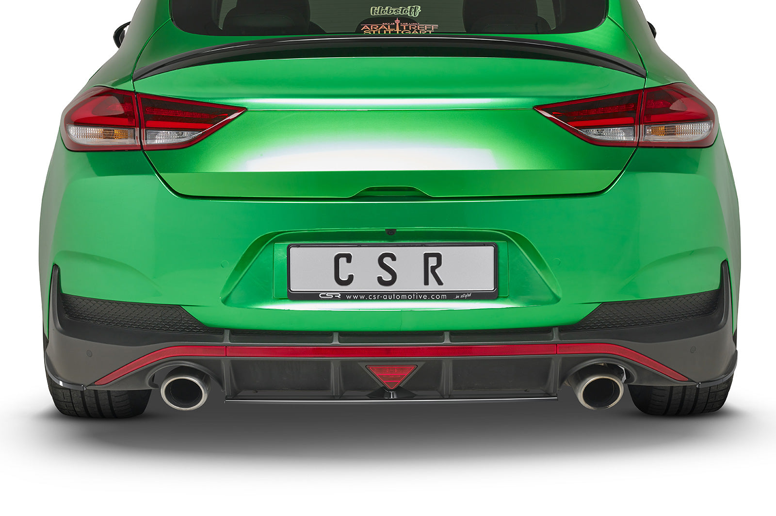 CSR Diffusor | Heckansatz mit ABE für Hyundai I30 N (PD) Fastback HA260-C Carbon Look Hochglanz (keine Lackierung erforderlich)