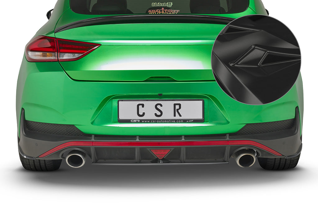 CSR Diffusor | Heckansatz mit ABE für Hyundai I30 N (PD) Fastback HA261-G Glossy schwarz Hochglanz (keine Lackierung erforderlich)