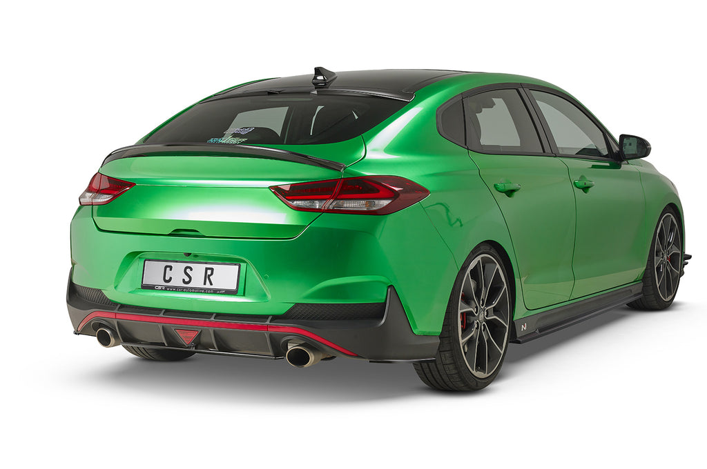 CSR Diffusor | Heckansatz mit ABE für Hyundai I30 N (PD) Fastback HA261-S Strukturiert schwarz matt (keine Lackierung erforderlich)