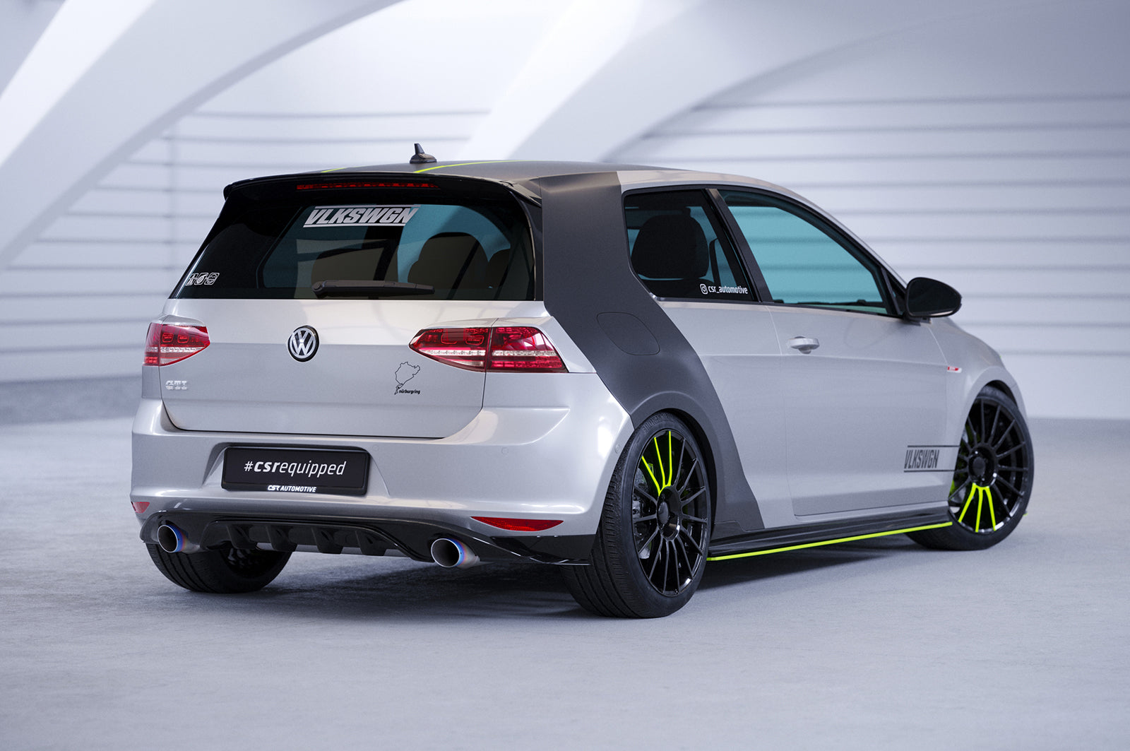 CSR Diffusor | Heckansatz mit ABE für VW Golf 7 GTI/ GTD/ GTE/ e-Golf HA263