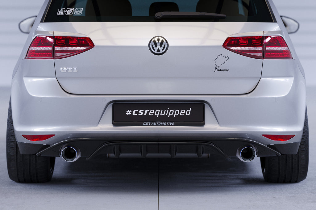CSR Diffusor | Heckansatz mit ABE für VW Golf 7 GTI/ GTD/ GTE/ e-Golf HA263
