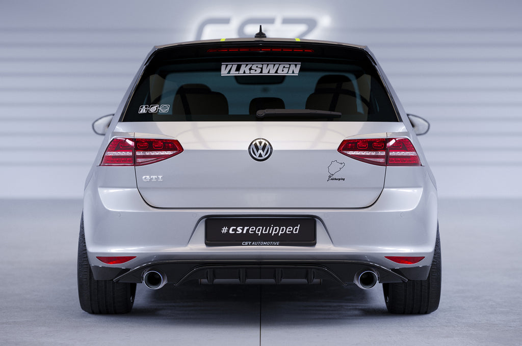 CSR Diffusor | Heckansatz mit ABE für VW Golf 7 GTI/ GTD/ GTE/ e-Golf HA263