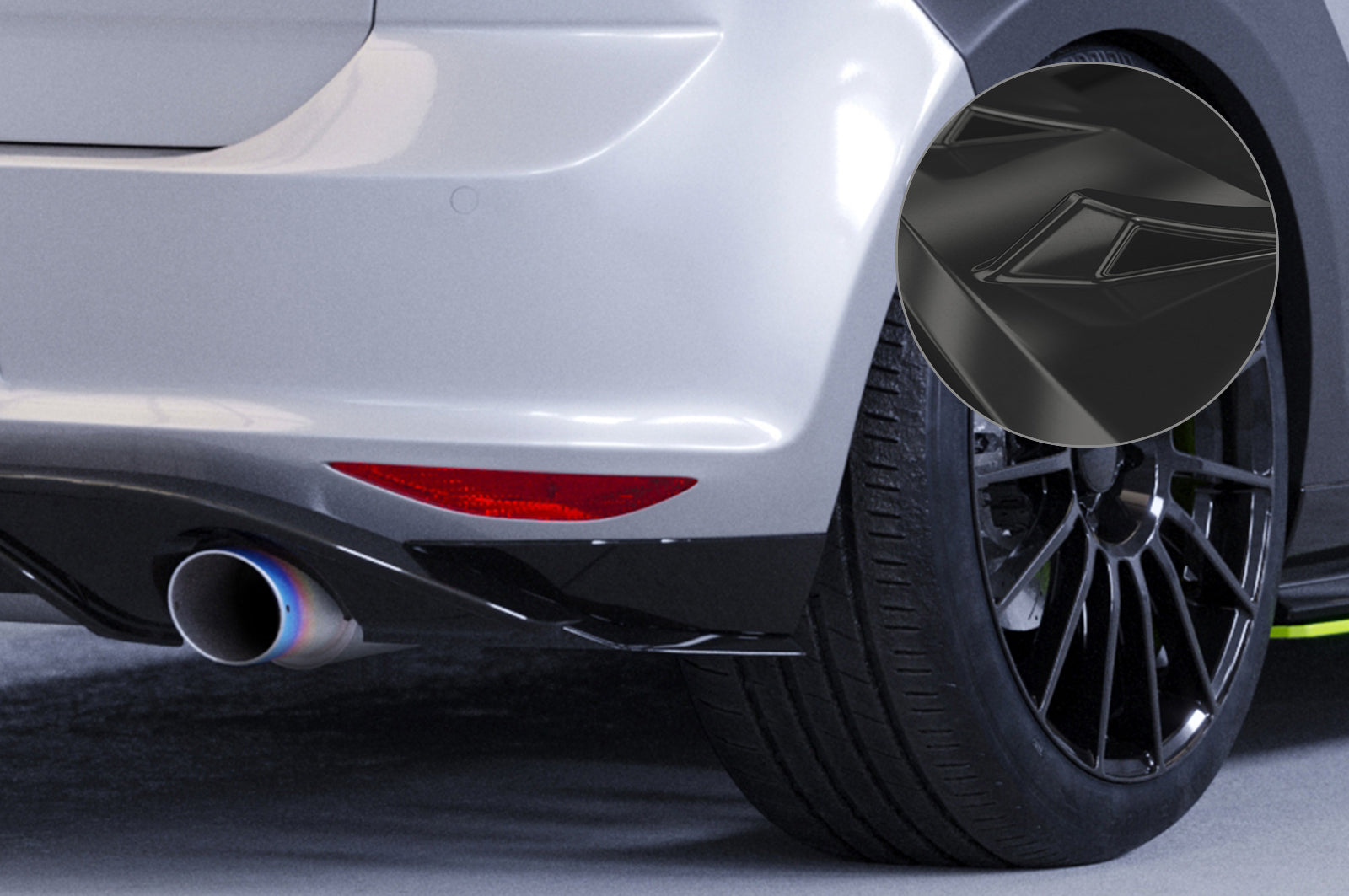 CSR Diffusor | Heckansatz mit ABE für VW Golf 7 GTI/ GTD/ GTE/ e-Golf HA263-G Glossy schwarz Hochglanz (keine Lackierung erforderlich)