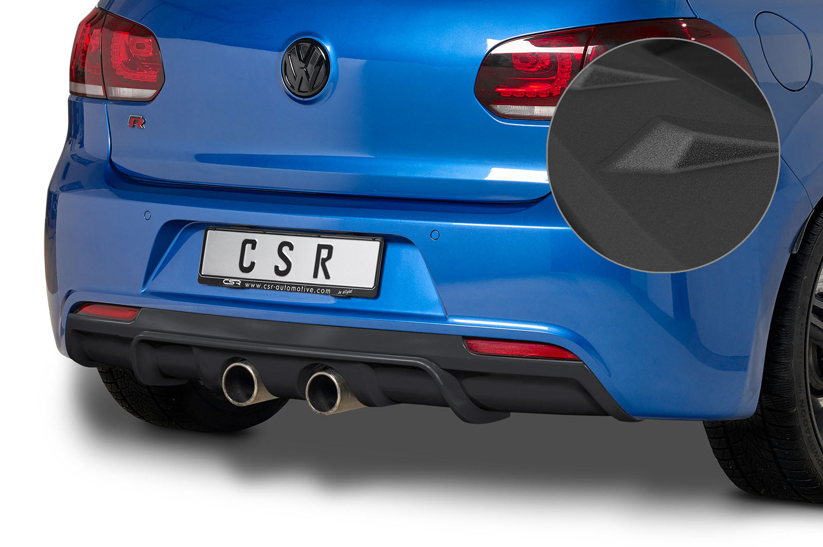 CSR Diffusor | Heckansatz mit ABE für VW Golf 6 R HA268