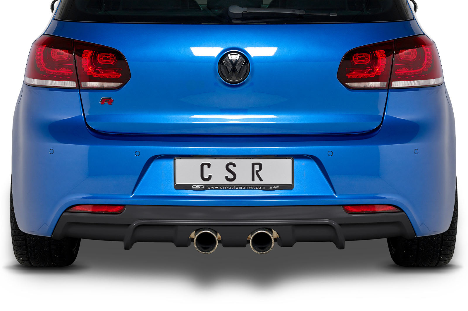 CSR Diffusor | Heckansatz mit ABE für VW Golf 6 R HA268-L Unlackiert roh (Lackierung erforderlich)