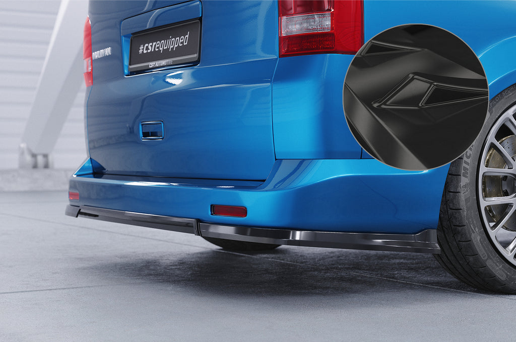 CSR Diffusor | Heckansatz mit ABE für VW T5 Bus HA269-G Glossy schwarz Hochglanz (keine Lackierung erforderlich)
