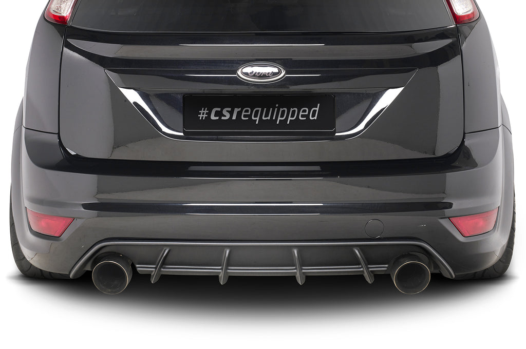 CSR Diffusor | Heckansatz mit ABE für Ford Focus ST MK2 HA271-G Glossy schwarz Hochglanz (keine Lackierung erforderlich)
