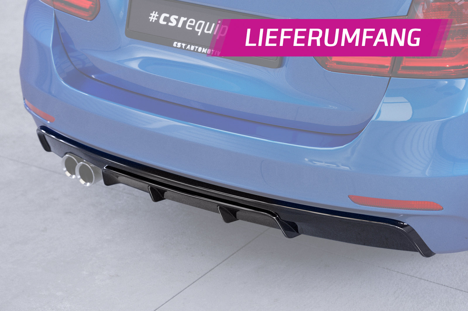 CSR Diffusor | Heckansatz mit ABE für BMW 3er F31 Touring HA272
