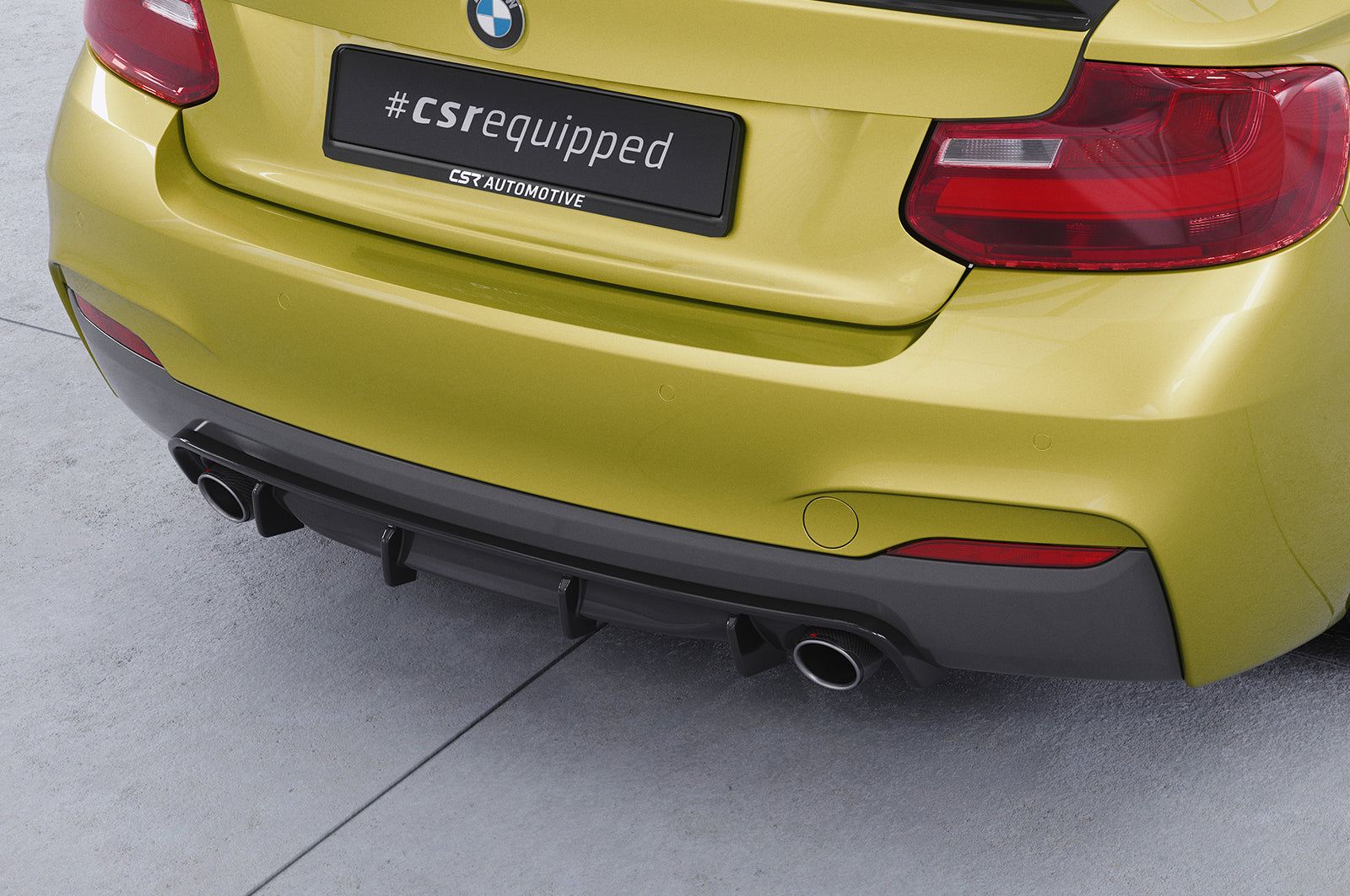 CSR Diffusor | Heckansatz mit ABE für BMW 2er (F22 / F23) Coupe und Cabrio HA273