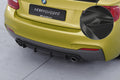 CSR Diffusor | Heckansatz mit ABE für BMW 2er (F22 / F23) Coupe und Cabrio HA273-C Carbon Look Hochglanz (keine Lackierung erforderlich)