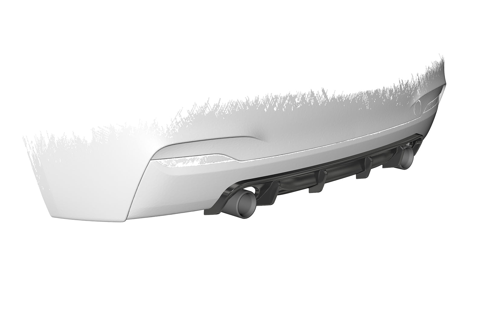 CSR Diffusor | Heckansatz mit ABE für BMW 2er (F22 / F23) Coupe und Cabrio HA273-C Carbon Look Hochglanz (keine Lackierung erforderlich)
