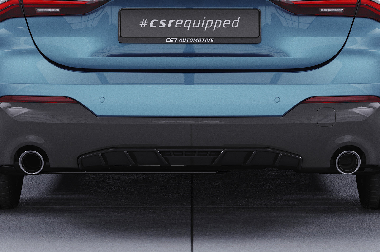 CSR Diffusor | Heckansatz mit ABE für BMW 4er (G22/G23) M-Paket und M440 HA276-G Glossy schwarz Hochglanz (keine Lackierung erforderlich)