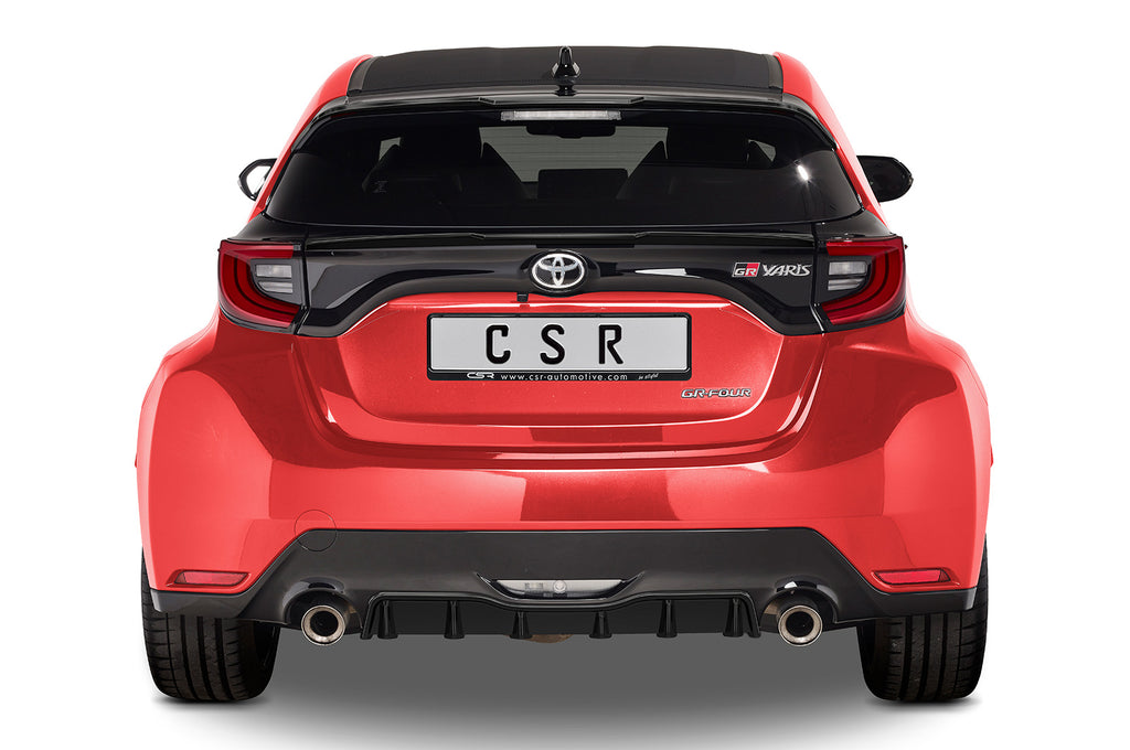 CSR Diffusor | Heckansatz mit ABE für Toyota GR Yaris (XP21) HA277-C Carbon Look Hochglanz (keine Lackierung erforderlich)