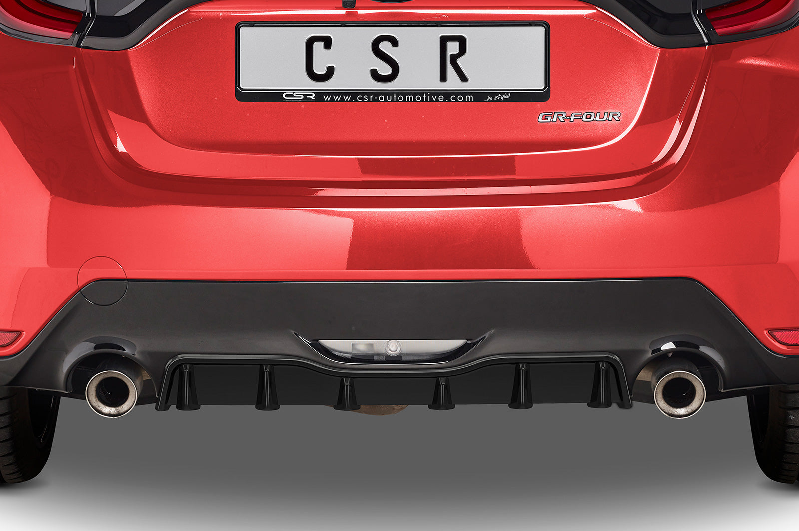 CSR Diffusor | Heckansatz mit ABE für Toyota GR Yaris (XP21) HA277-L Unlackiert roh (Lackierung erforderlich)