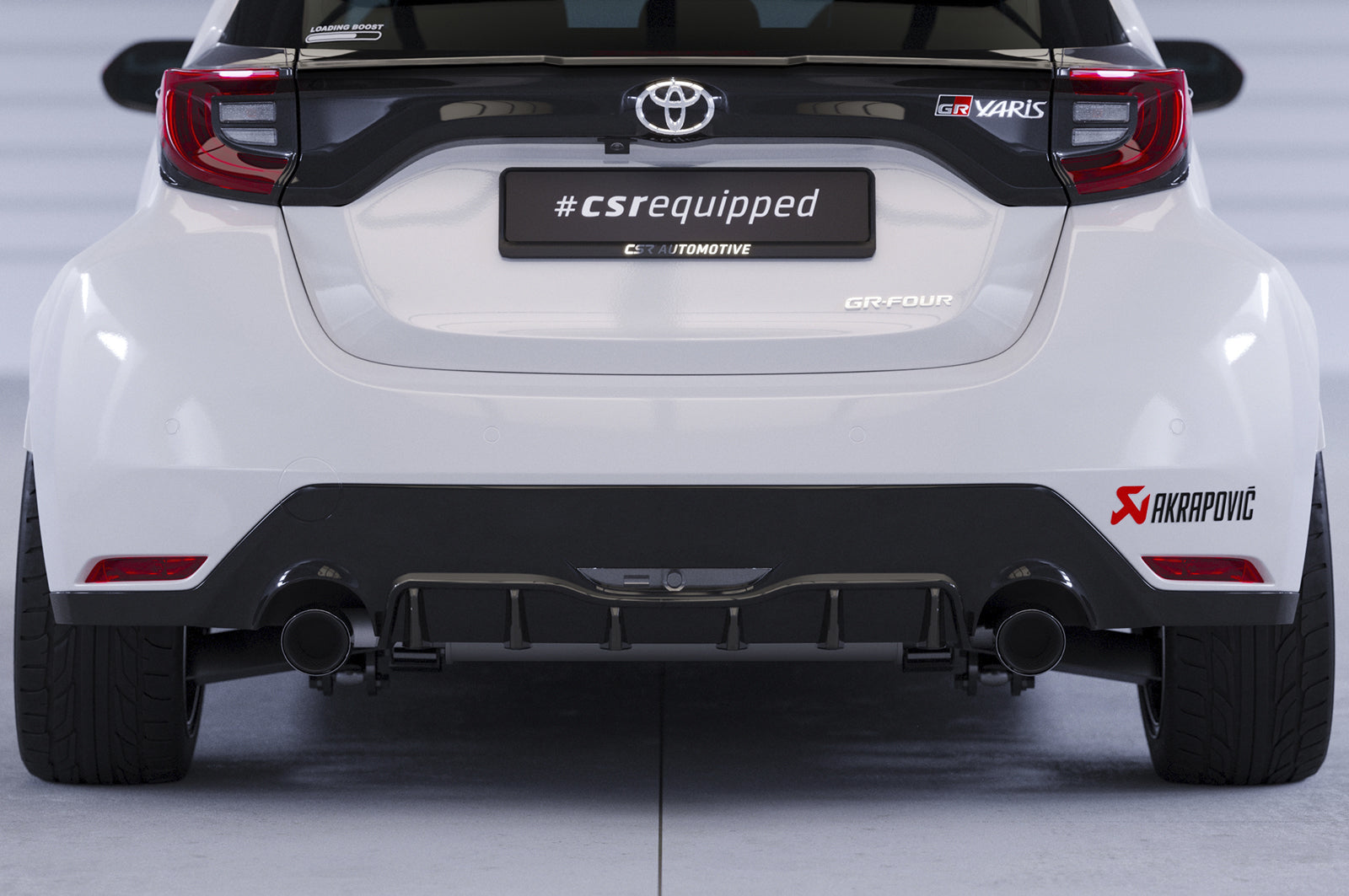 CSR Diffusor | Heckansatz mit ABE für Toyota GR Yaris (XP21) HA277-L Unlackiert roh (Lackierung erforderlich)