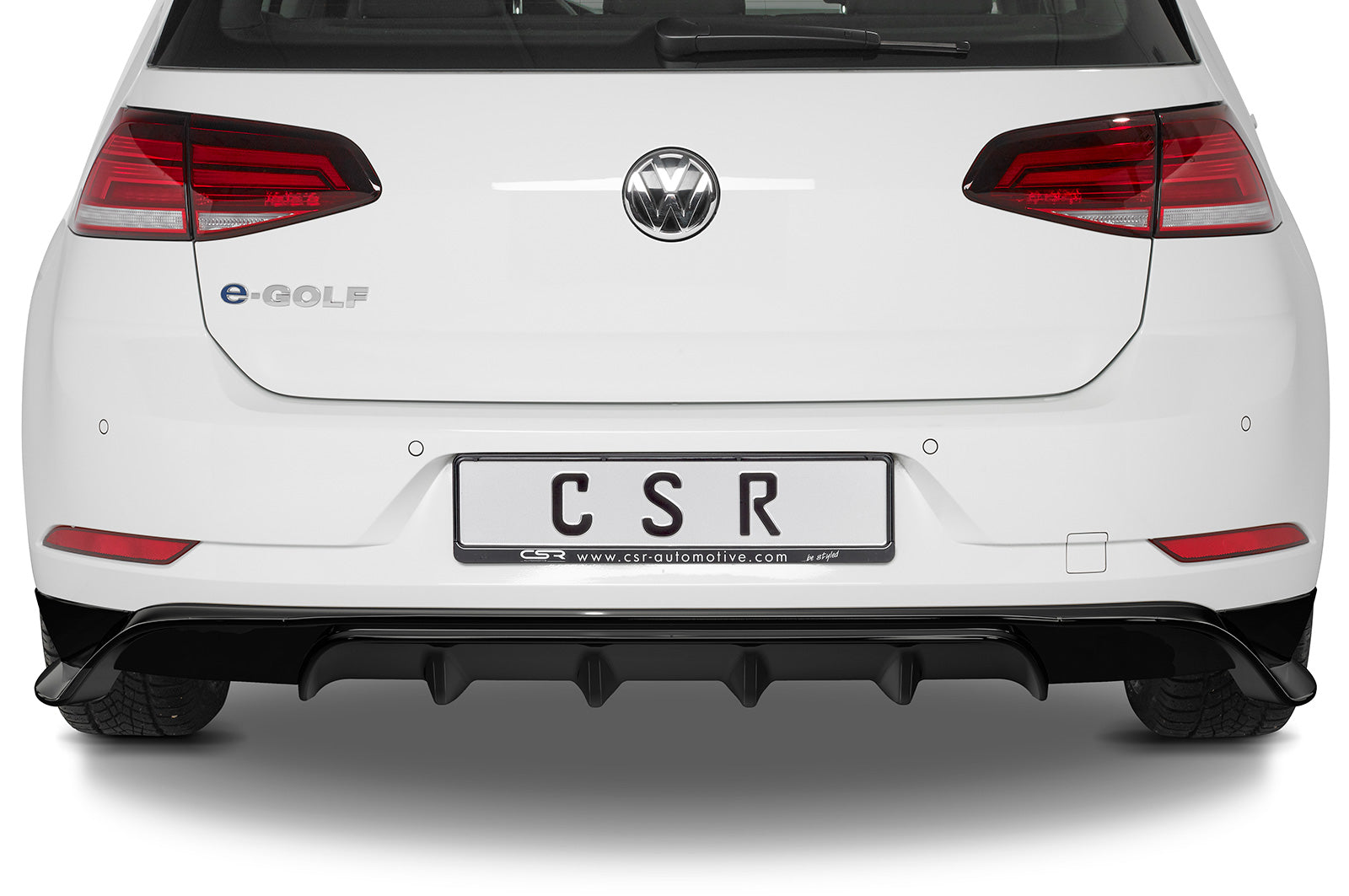 CSR Diffusor | Heckansatz mit ABE für VW Golf 7 / e-Golf HA279-C Carbon Look Hochglanz (keine Lackierung erforderlich)