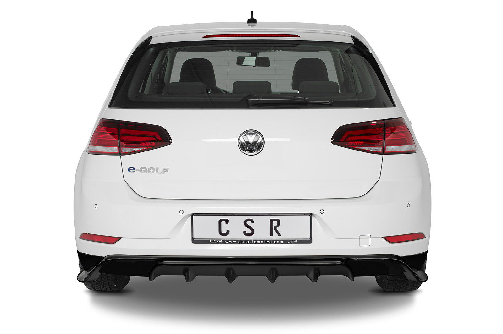 CSR Diffusor | Heckansatz mit ABE für VW Golf 7 / e-Golf HA279-C Carbon Look Hochglanz (keine Lackierung erforderlich)