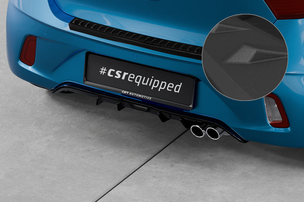 CSR Diffusor | Heckansatz mit ABE für Hyundai I10 3. Generation HA280-S Strukturiert schwarz matt (keine Lackierung erforderlich)