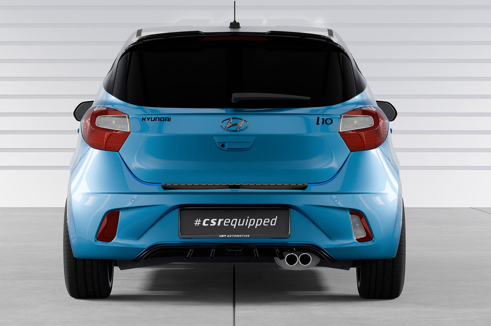 CSR Diffusor | Heckansatz mit ABE für Hyundai I10 3. Generation HA280-S Strukturiert schwarz matt (keine Lackierung erforderlich)