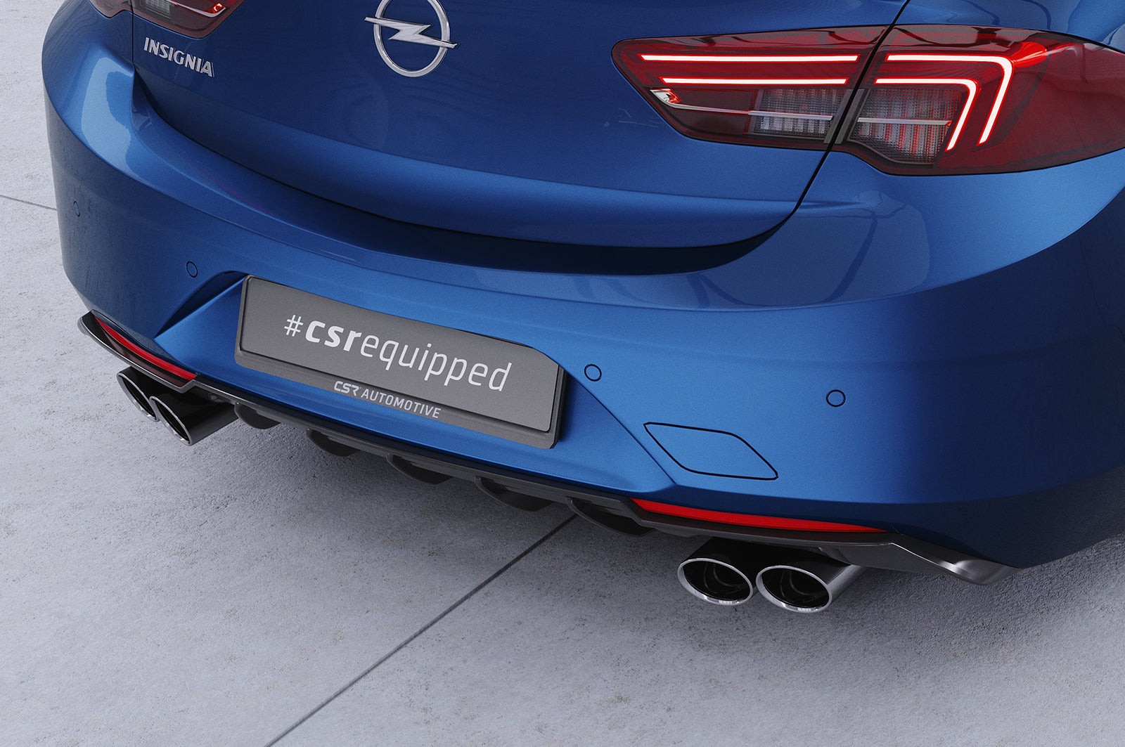 CSR Diffusor | Heckansatz mit ABE für Opel Insignia B Grandsport HA282-L Unlackiert roh (Lackierung erforderlich)