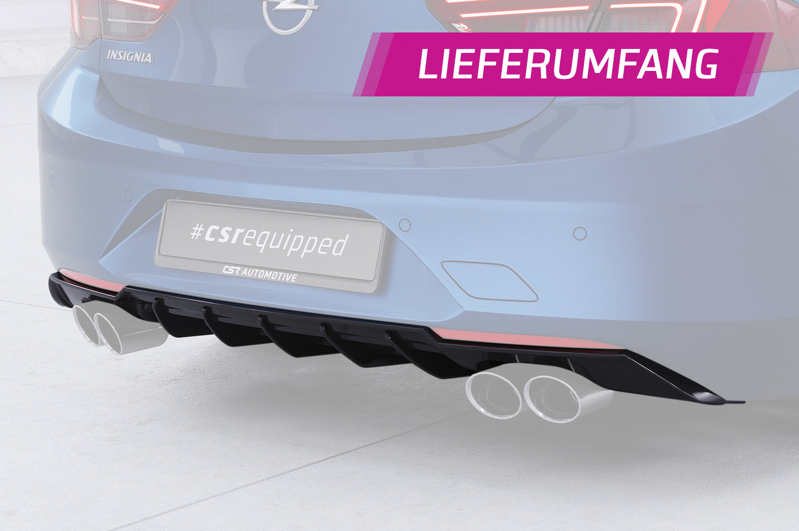 CSR Diffusor | Heckansatz mit ABE für Opel Insignia B Grandsport HA282