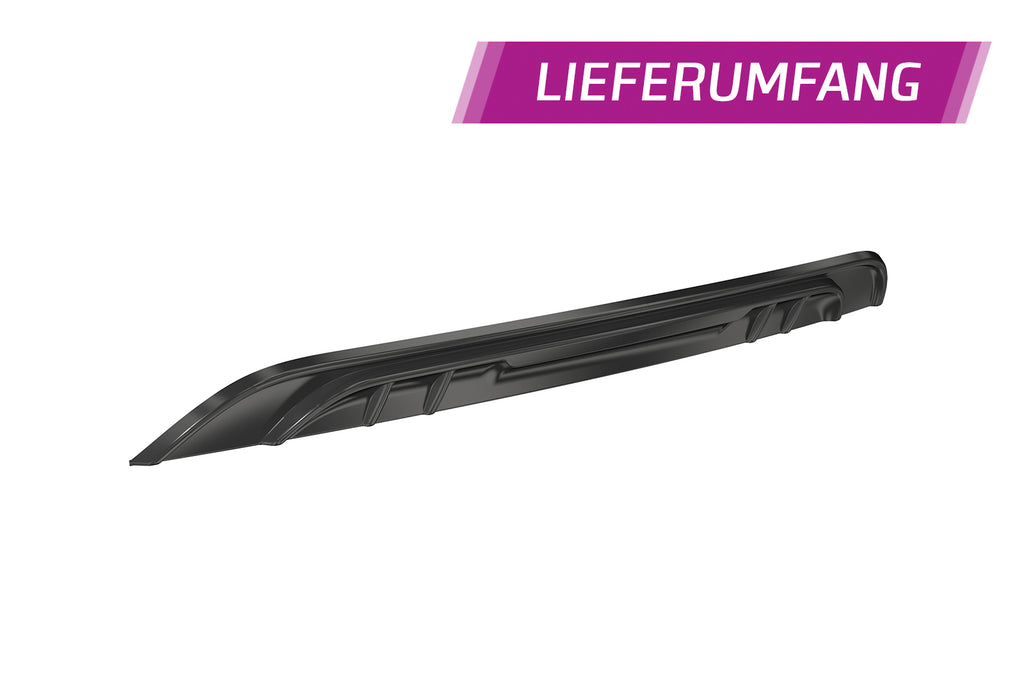 CSR Diffusor | Heckansatz mit ABE für VW up! / e-up! Basis HA283-S Strukturiert schwarz matt (keine Lackierung erforderlich)