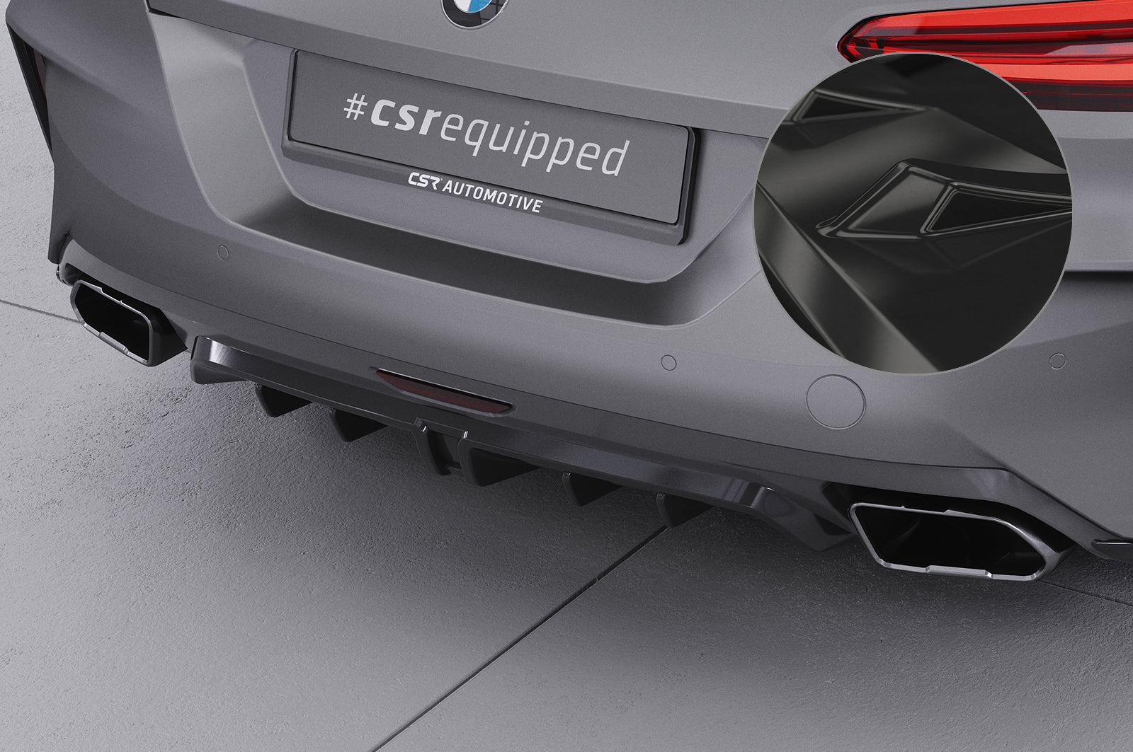 CSR Diffusor | Heckansatz mit ABE für BMW Z4 (G29) M40i HA285-G Glossy schwarz Hochglanz (keine Lackierung erforderlich)